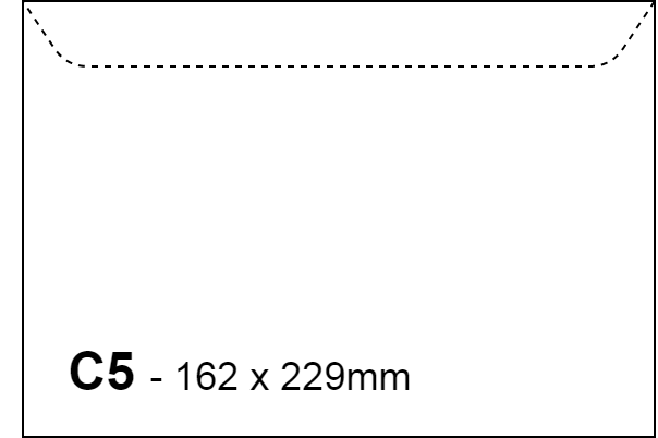 kuvert med tryck C5